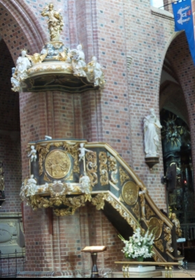 Ambona barokowa, przeniesiona z kościoła w Miliczu. fot. M. Górecki